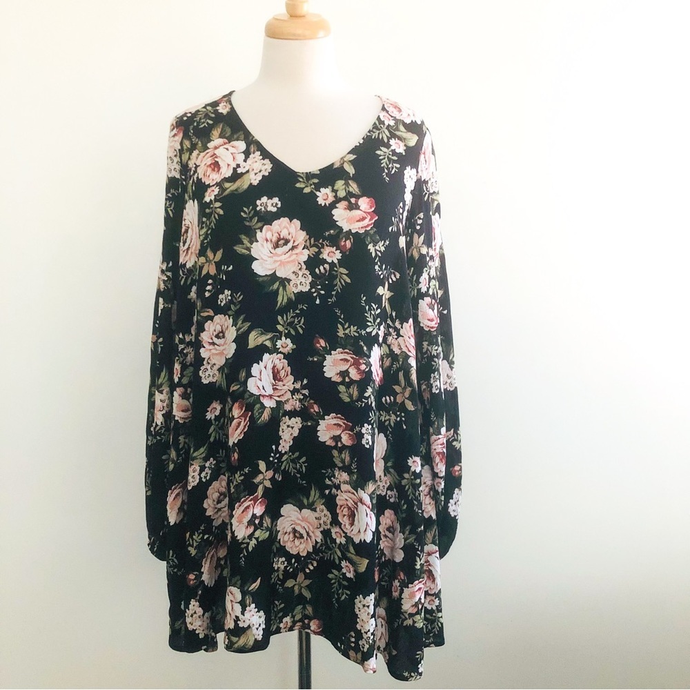 Show Me Your Mumu Donnie Dress Roses Cloud Floral Boho Mini Dress XS - Picture 7 of 16